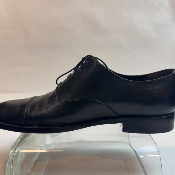 Ferragamo - Cap-Toe Black Leather Oxford main image 4